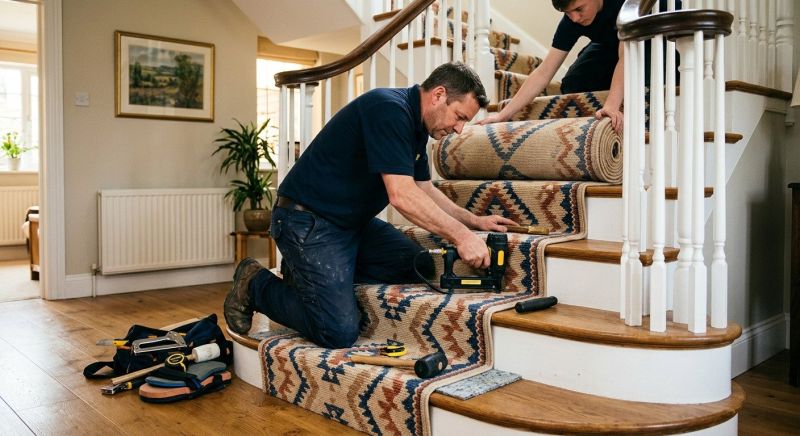 Stair Carpet Replacement in Toms River, NJ