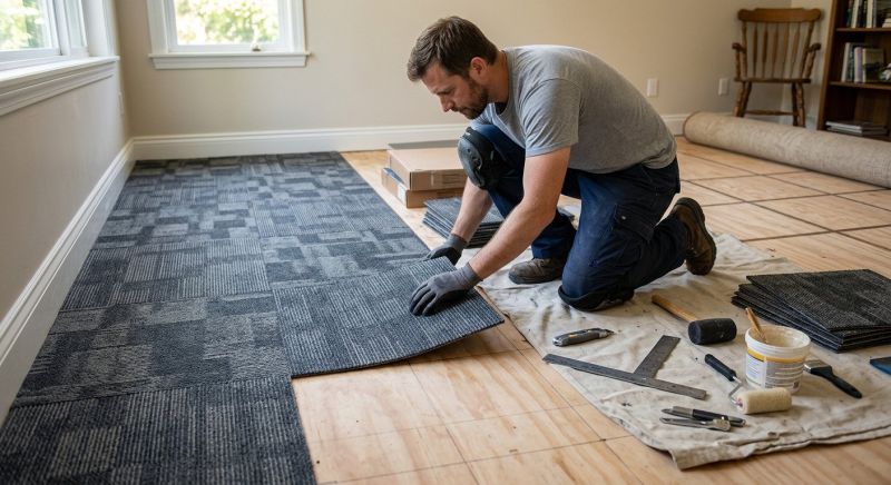 Textured Carpet Installation in Old Bridge, NJ